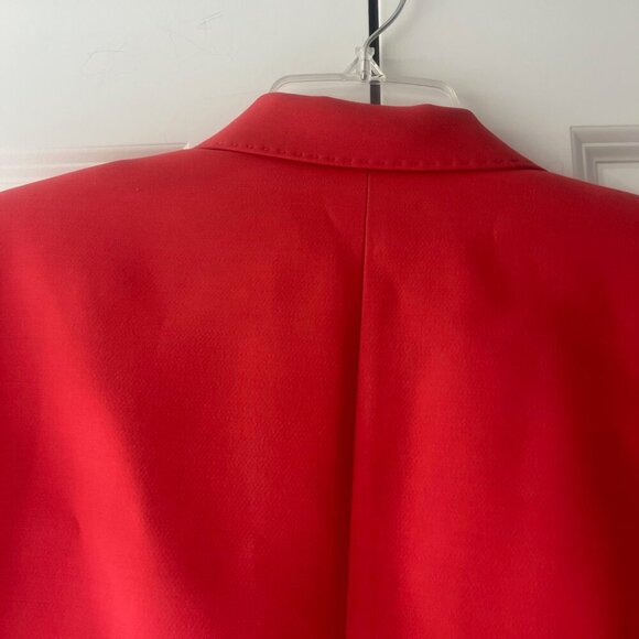 NWT Lafayette 148 New York Single Button Drop Wool & Silk-Blend Blazer, Coral, S - Picture 9 of 12